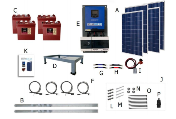 KIT GENERADOR SOLARBAT 2.0-2X (Trojan)