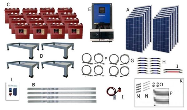 KIT GENERADOR SOLARBAT 6.0-2X (Trojan)