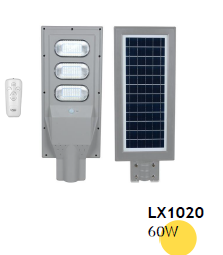 Luminaria Led Solar con sensor de movimiento 60 watts